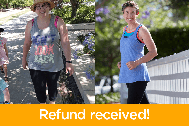 Jo smashed her two goals: weight loss and half marathon